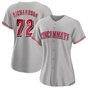 Gray Authentic Lyon Richardson Women's Cincinnati Reds Road Jersey