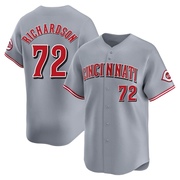Gray Limited Lyon Richardson Men's Cincinnati Reds Away Jersey