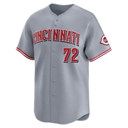 Gray Limited Lyon Richardson Men's Cincinnati Reds Away Jersey