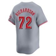 Gray Limited Lyon Richardson Men's Cincinnati Reds Away Jersey