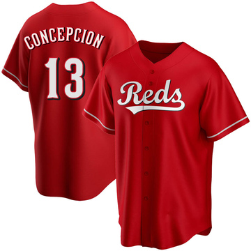 Dave Concepcion Men's Cincinnati Reds Throwback Jersey - Grey Authentic